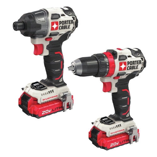 PORTER-CABLE PCCK619L2 20V 2-Tool Brushless Combo Kit for sale online